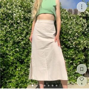 Rhythm Cream Maxi Skirt